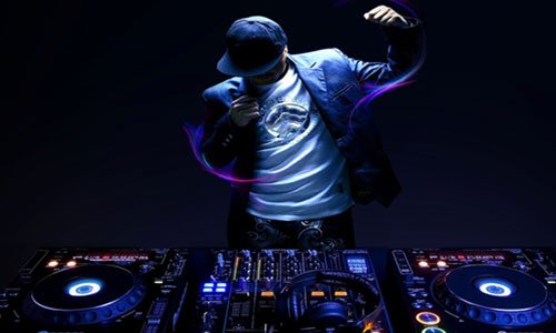 Disk jockey for wedding entertainment