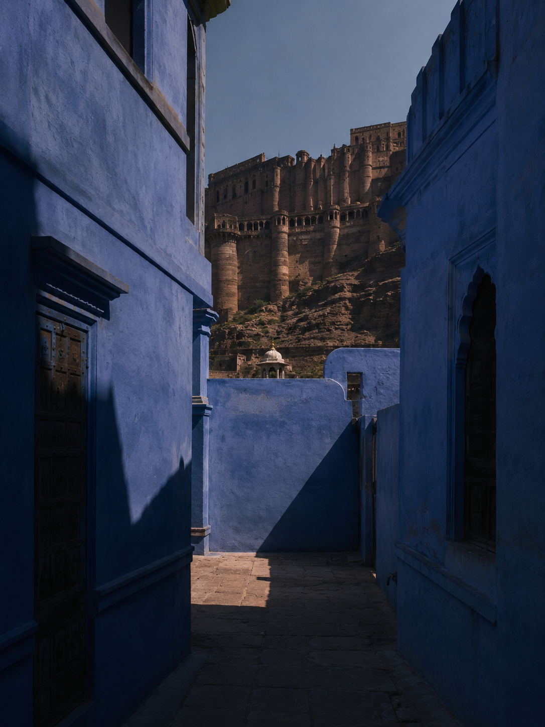 Aura Atelier Jodhpur Blue Citadel Canvas