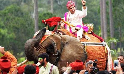 Royal baraat procession