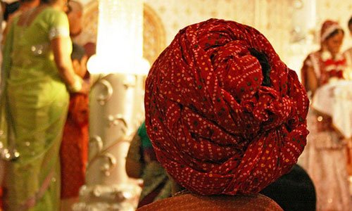 Turban artists at a wedding